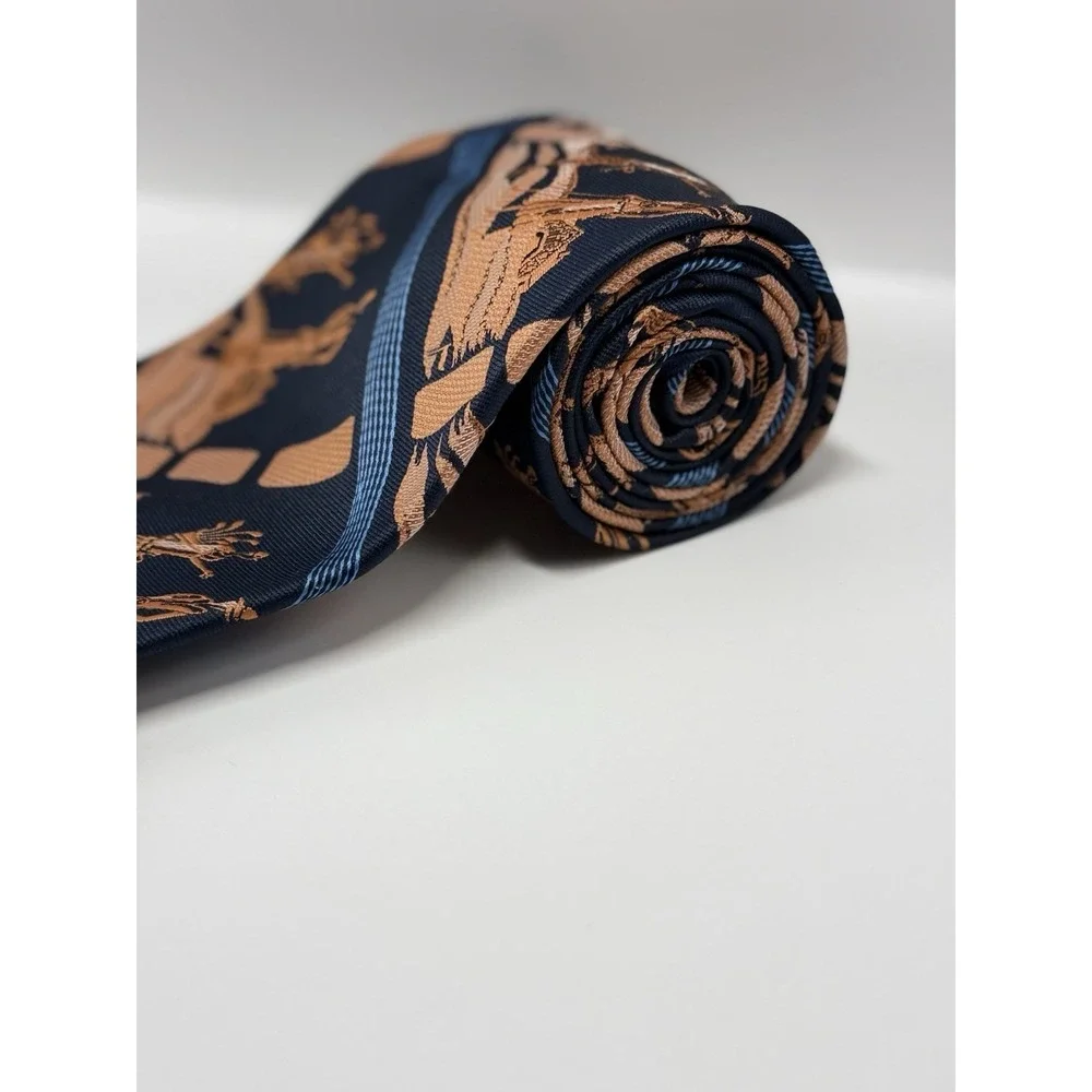 Eugene Jacobs Ornate Gray Tie Floral Embroidery 100% Silk Prince Igor